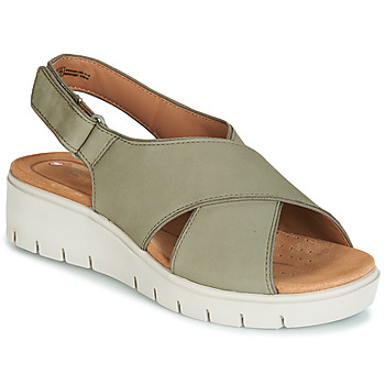 Schuhe Damen Sandalen / Sandaletten Clarks UN KARELY SUN Grün