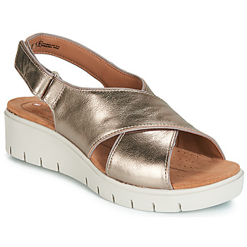 Schuhe Damen Sandalen / Sandaletten Clarks UN KARELY SUN Golden
