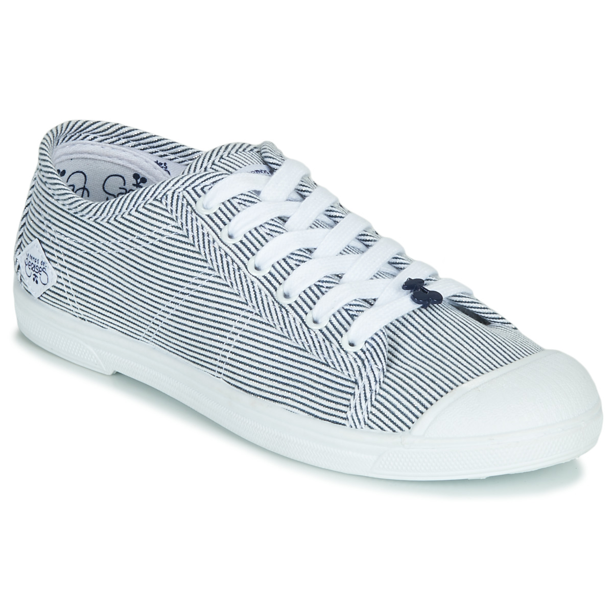 Schuhe Damen Sneaker Low Le Temps des Cerises BASIC 02 Blau / Weiß