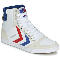 Scarpe Sneakers alte hummel TEN STAR HIGH CANVAS Bianco / Blu / Rosso