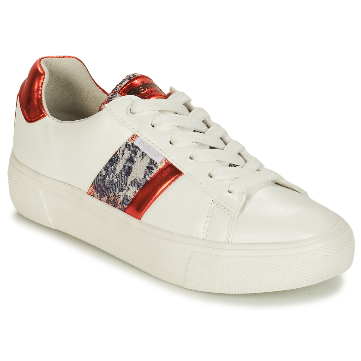 Schuhe Damen Sneaker Low Refresh 69954 Weiß / Rot