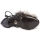 Chaussures Femme Bottines Roberto Cavalli QPS612-PJ032 Noir / Fourrure