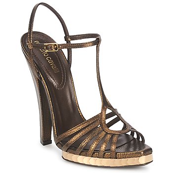 Schuhe Damen Sandalen / Sandaletten Roberto Cavalli QDS627-PM027 Bronze