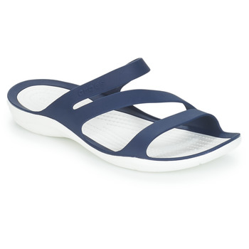 Schuhe Damen Pantoffel Crocs SWIFTWATER SANDAL W Marineblau