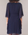 Kleidung Damen Kurze Kleider Lauren Ralph Lauren NAVY-3/4 SLEEVE-DAY DRESS Marineblau