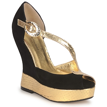 Chaussures Femme Sandales et Nu-pieds Terry de Havilland PENNY BLACK-GOLD