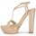 Schuhe Damen Sandalen / Sandaletten Roberto Cavalli RDS735 Beige