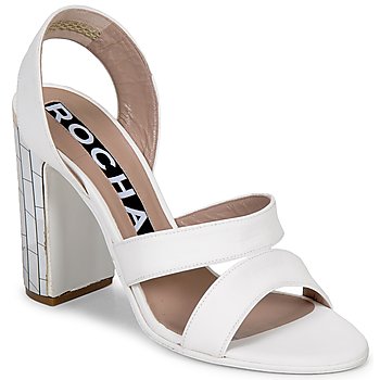 Schuhe Damen Sandalen / Sandaletten Rochas RO18244 Weiß