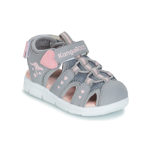 Chaussures Fille Sandales sport Kangaroos K-MINI Gris / Rose