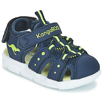 Schuhe Jungen Sportliche Sandalen Kangaroos K-MINI Marineblau / Gelb