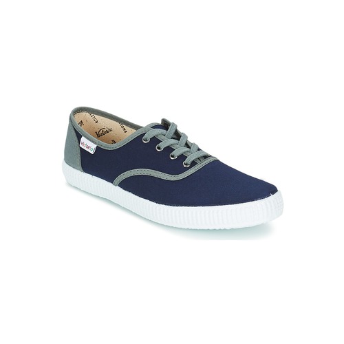 Schuhe Sneaker Low Victoria INGLESA LONA DETALL CONTRAS Marineblau