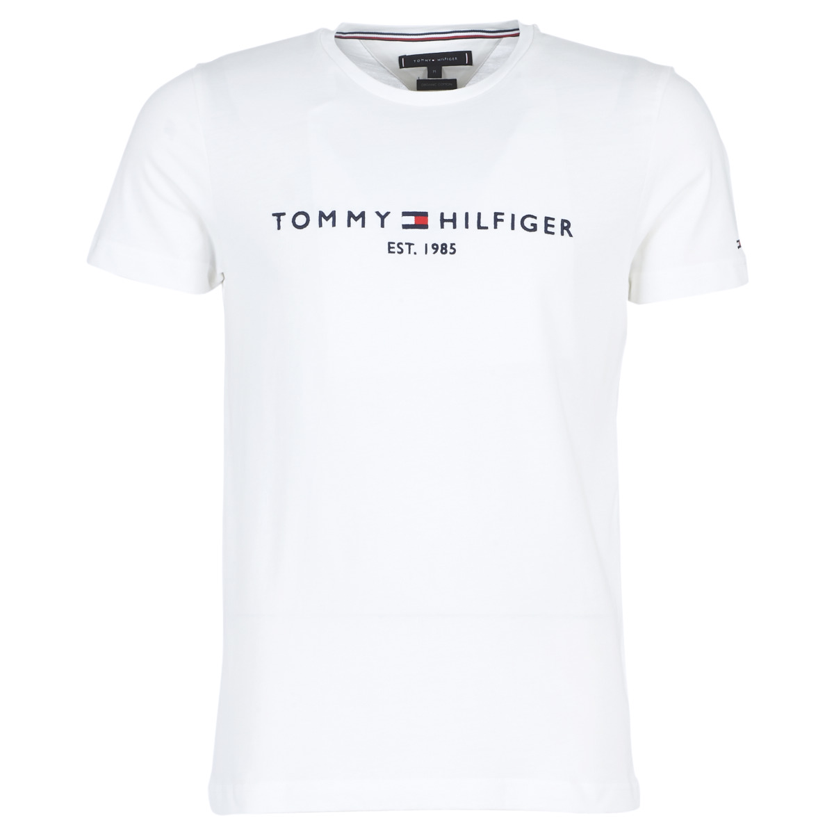 Kleidung Herren T-Shirts Tommy Hilfiger TOMMY FLAG HILFIGER TEE Weiß