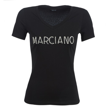 Abbigliamento Donna T-shirt maniche corte Marciano LOGO PATCH CRYSTAL Nero