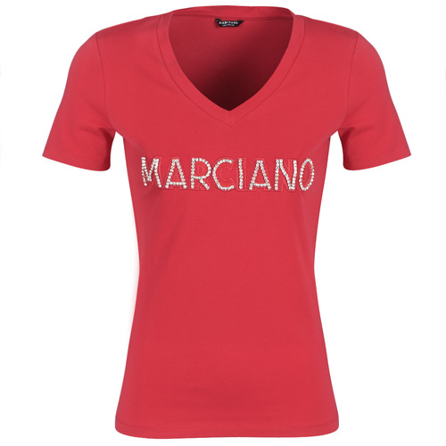 Abbigliamento Donna T-shirt maniche corte Marciano LOGO PATCH CRYSTAL Rosso