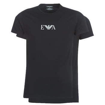 Kleidung Herren T-Shirts Emporio Armani CC715-PACK DE 2 Schwarz