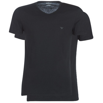 Abbigliamento Uomo T-shirt maniche corte Emporio Armani CC722-PACK DE 2 Nero