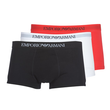 Unterwäsche Herren Boxer Emporio Armani CC722-PACK DE 3 Weiß / Rot