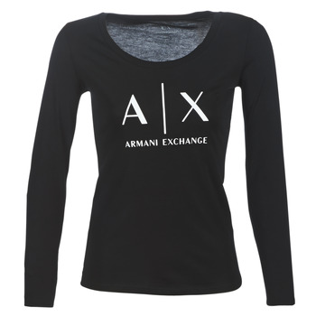 Abbigliamento Donna T-shirts a maniche lunghe Armani Exchange 8NYTDG-YJ16Z-1200 Nero