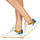 Chaussures Femme Baskets basses Bronx OLD COSMO Blanc / Ocre / Bleu