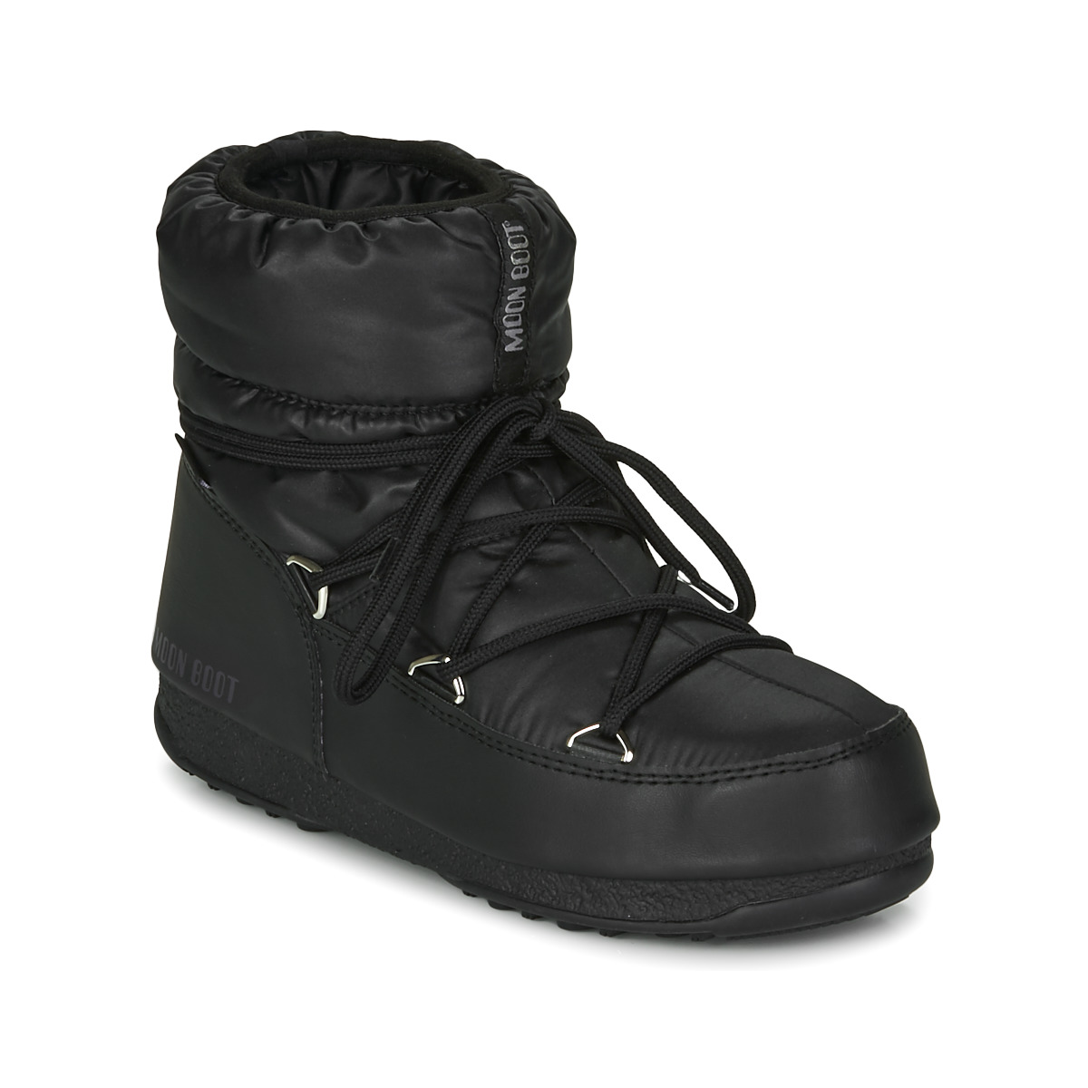 Schuhe Damen Schneestiefel Moon Boot MOON BOOT LOW NYLON WP 2 Schwarz