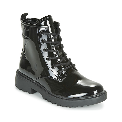 Chaussures Fille Boots Geox J CASEY GIRL Noir