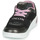 Chaussures Fille Baskets montantes Geox J XLED GIRL Noir / Rose / LED