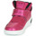 Schuhe Mädchen Sneaker High Geox J XLED GIRL Rose / Fuchsienrot / Schwarz /  led