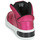 Chaussures Fille Baskets montantes Geox J XLED GIRL Rose Fuchsia / Noir / LED