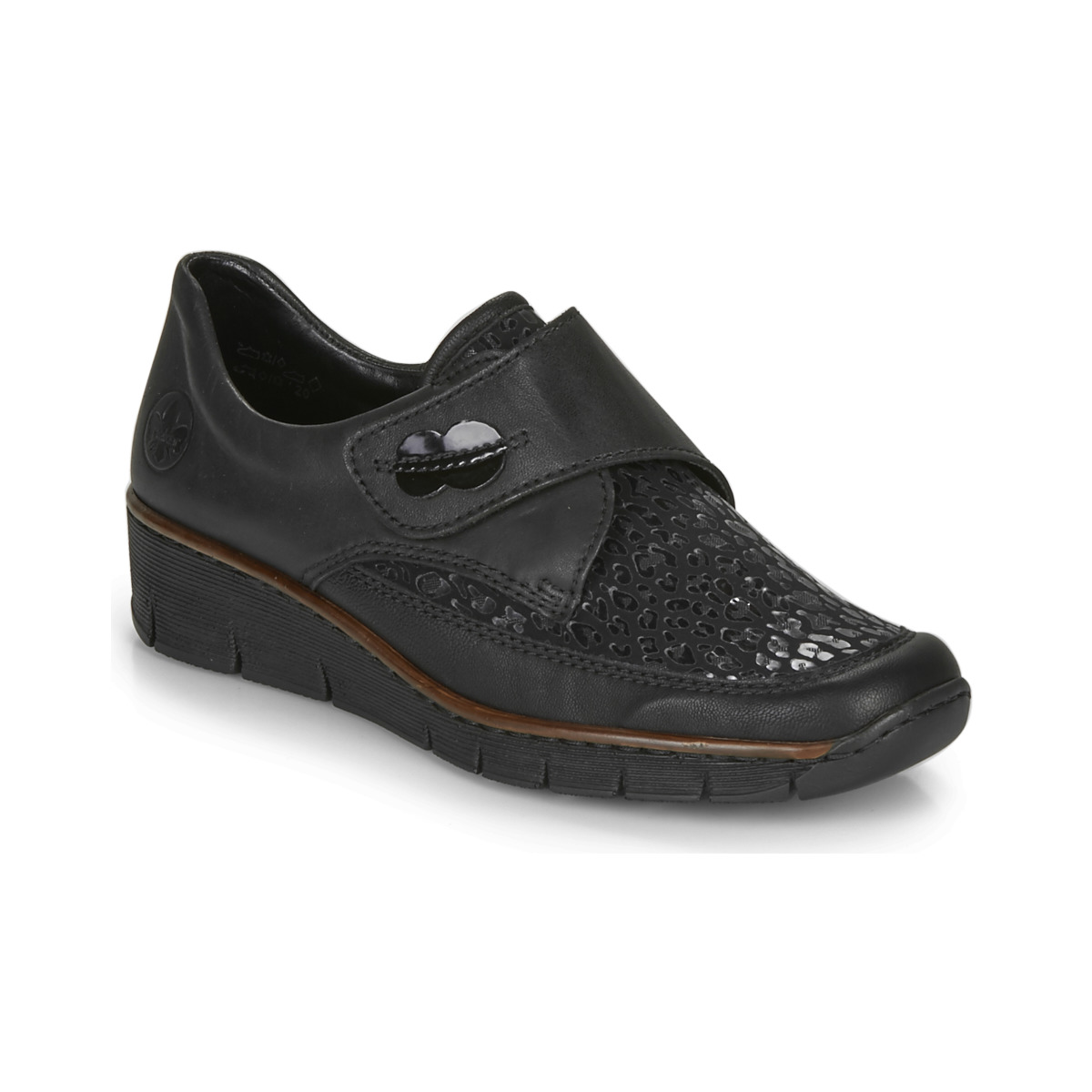 Chaussures Femme Derbies Rieker 537C0-02 Noir