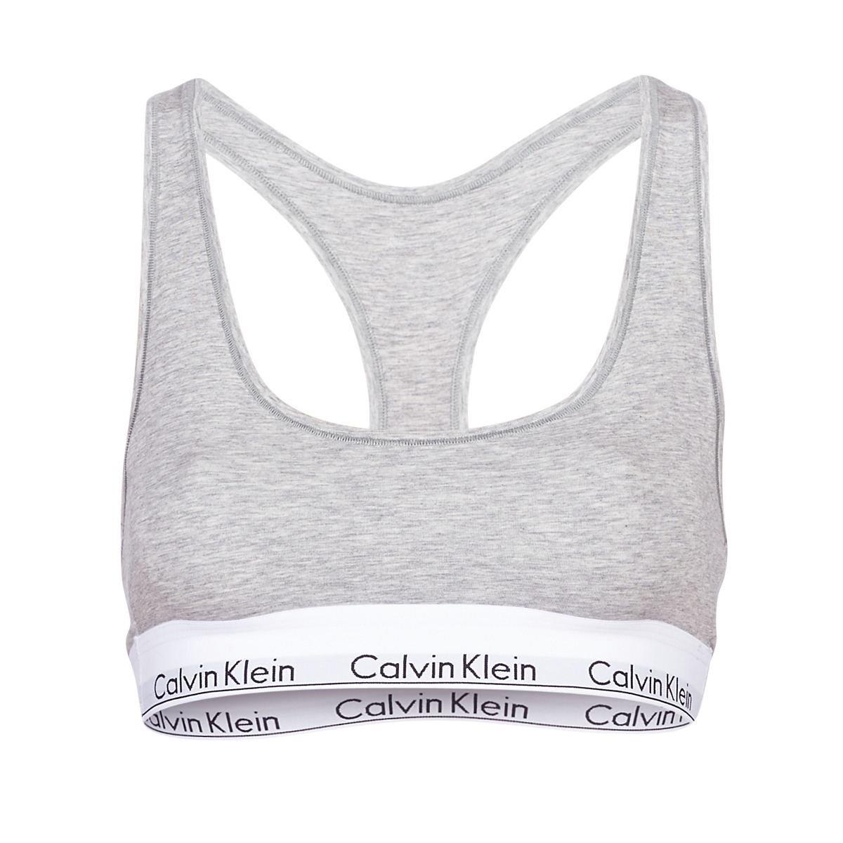 Calvin Klein Jeans MODERN COTTON UNLINED BRALETTE Grau - Unterwäsche Sport-BH  Damen CHF