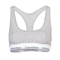 Unterwäsche Damen Sport-BH Calvin Klein Jeans MODERN COTTON UNLINED BRALETTE Grau