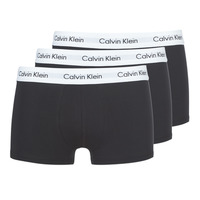 Unterwäsche Herren Boxer Calvin Klein Jeans COTTON STRECH LOW RISE TRUNK X 3 Schwarz