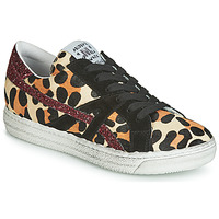 Schuhe Damen Sneaker Low Meline BORDI Leopard