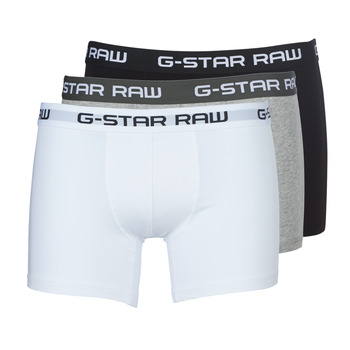 Unterwäsche Herren Boxer G-Star Raw CLASSIC TRUNK 3 PACK Grau / Weiß