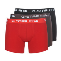 Unterwäsche Herren Boxer G-Star Raw CLASSIC TRUNK CLR 3 PACK Rot / Braun,
