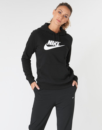 Abbigliamento Donna Felpe Nike W NSW ESSNTL HOODIE PO  HBR Nero