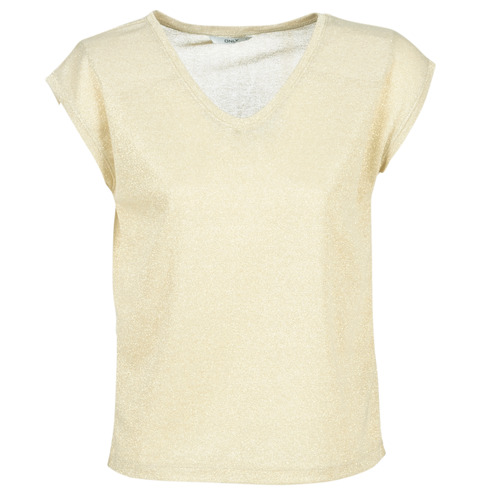 Abbigliamento Donna T-shirt maniche corte Only ONLSILVERY Oro