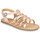 Chaussures Fille Sandales et Nu-pieds Citrouille et Compagnie MAYANA Rose / or