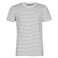 Kleidung Herren T-Shirts Yurban ACHERNAR Marineblau / Weiß