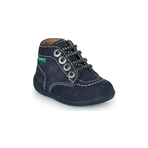 Schuhe Jungen Boots Kickers BONZIP-3 Marineblau