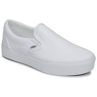 Schuhe Damen Slip on Vans Classic Slip-On Platform Weiß