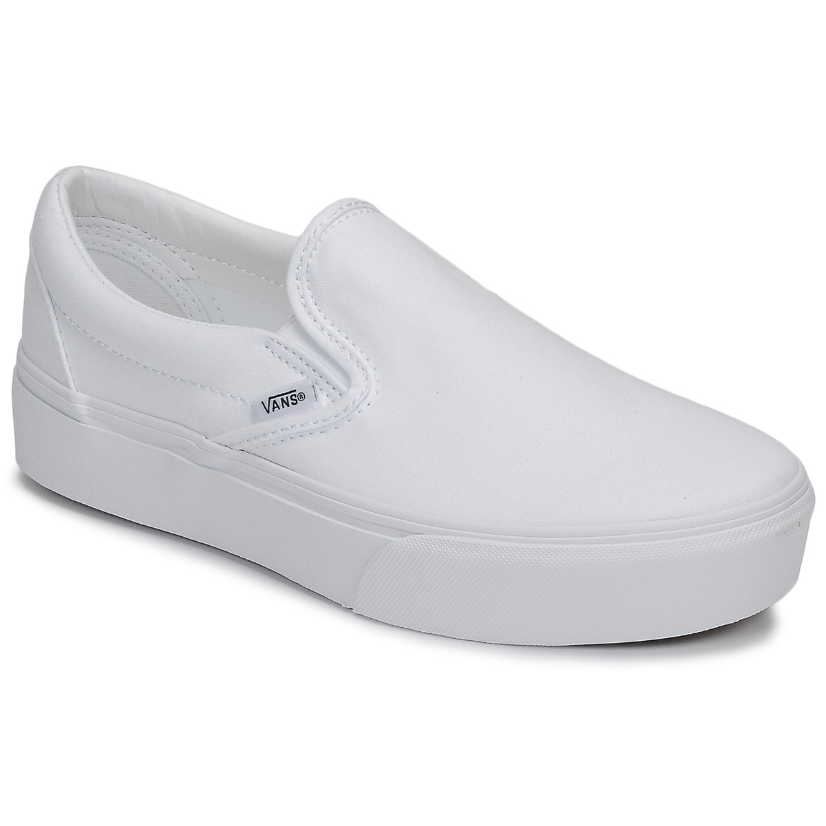 Chaussures Femme Slip ons Vans Classic Slip-On Platform true white