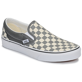 Chaussures Slip ons Vans CLASSIC SLIP-ON (Checkerboard) pewter/true white