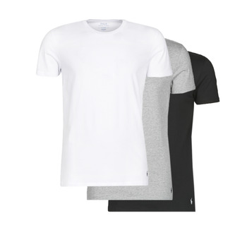 Vêtements Homme T-shirts manches courtes Polo Ralph Lauren 3 PACK CREW UNDERSHIRT Noir / Gris / Blanc