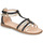 Chaussures Fille Sandales et Nu-pieds Geox SANDAL KARLY GIRL BLACK/PLATINUM