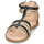 Chaussures Fille Sandales et Nu-pieds Geox SANDAL KARLY GIRL BLACK/PLATINUM