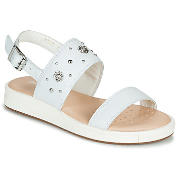 Chaussures Fille Sandales et Nu-pieds Geox J SANDAL REBECCA GIR WHITE