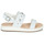 Chaussures Fille Sandales et Nu-pieds Geox J SANDAL REBECCA GIR WHITE