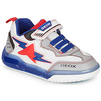 Schuhe Jungen Sneaker Low Geox J INEK BOY Weiß / Blau / Rot