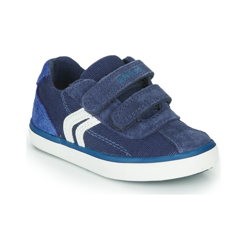 Schuhe Jungen Sneaker Low Geox B KILWI BOY Blau / Weiß